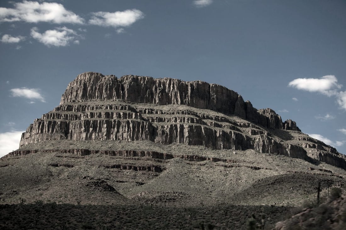 Mesa, Arizona with the Superstitions beyond