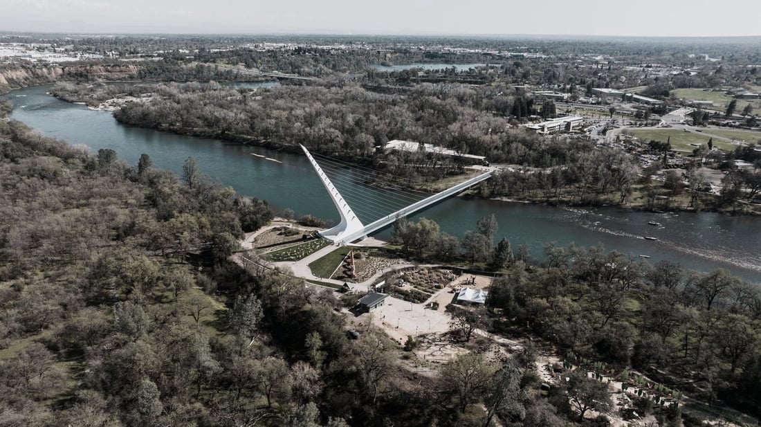 Sundial Bridge in Redding, California
