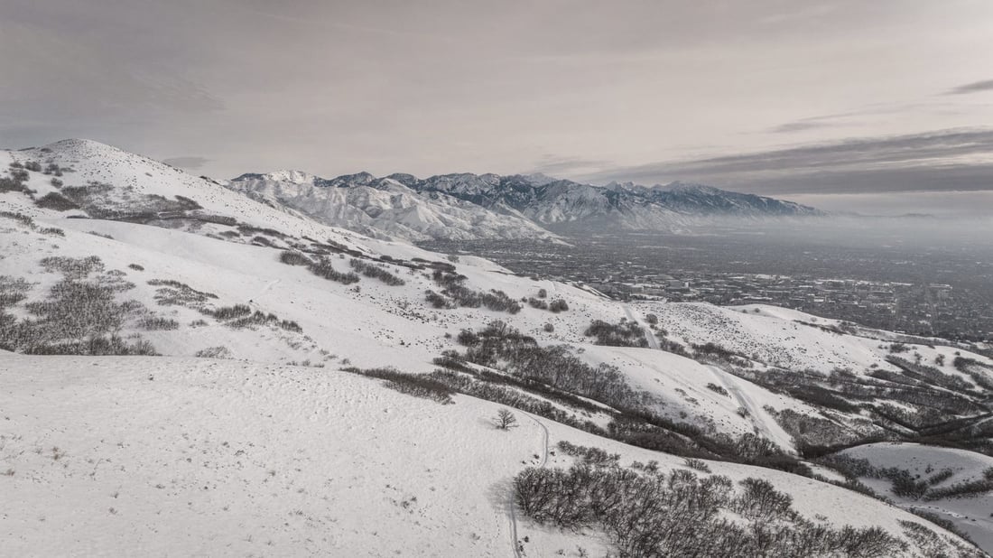 Salt Lake City beneath the Wasatch