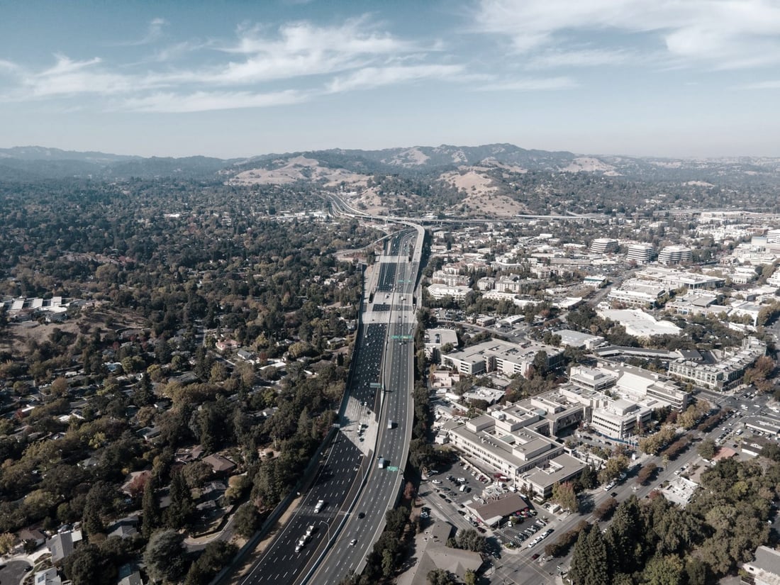 Walnut Creek, California below Mt. Diablo
