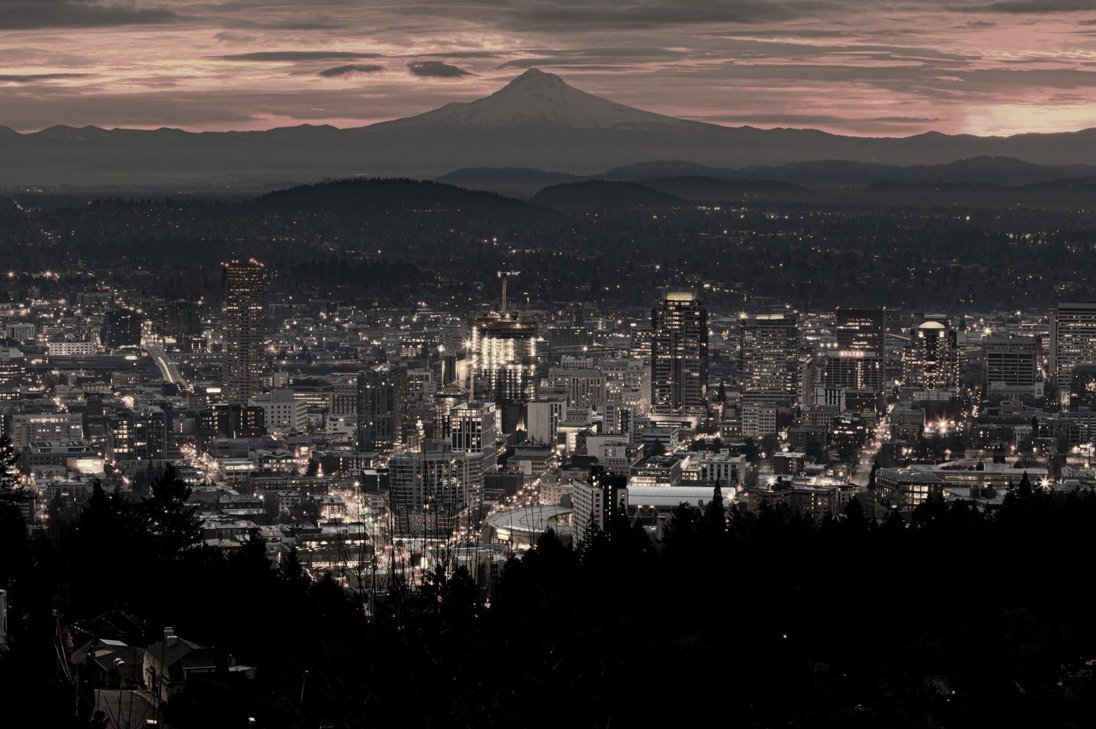 Portland, Oregon with Mt. Hood